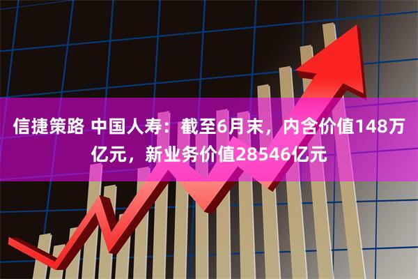 信捷策路 中国人寿：截至6月末，内含价值148万亿元，新业务价值28546亿元